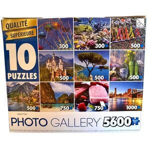 Sure-Lox Photo Gallery 10 Puzzles Multi-Pack 5600 Pieces Total 80790-7